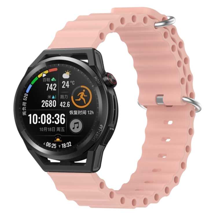 22mm Ocean Style Silicone Solid Color Watch Band, For Huawei Watch GT Runner, For Huawei Watch 3