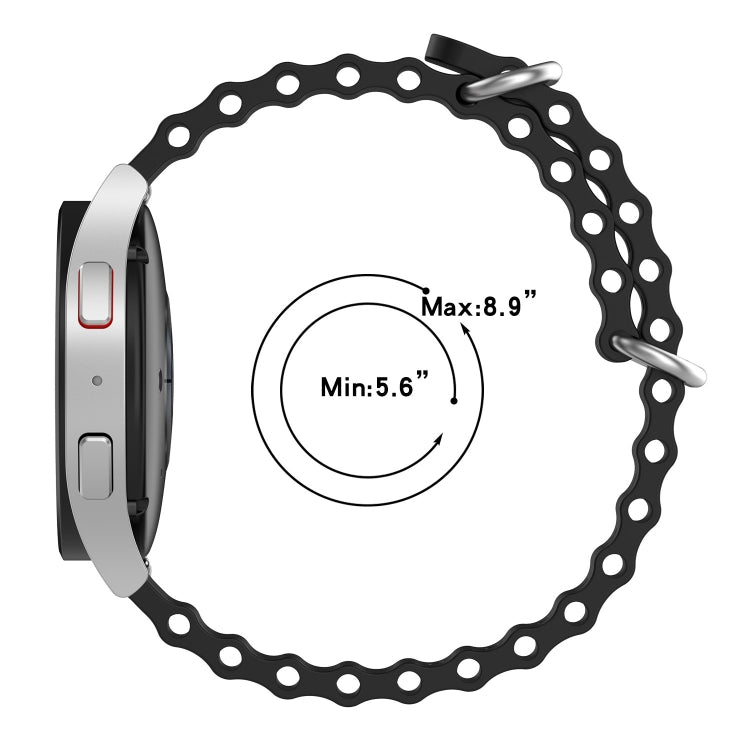 22mm Ocean Style Silicone Solid Color Watch Band, For Huawei Watch GT 2E, For Huawei GT2 46mm