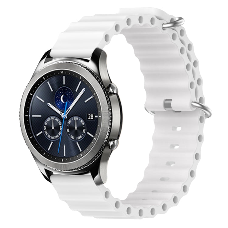 22mm Ocean Style Silicone Solid Color Watch Band, For Samsung Gear S3 Classic, For Samsung Gear S3 Frontier
