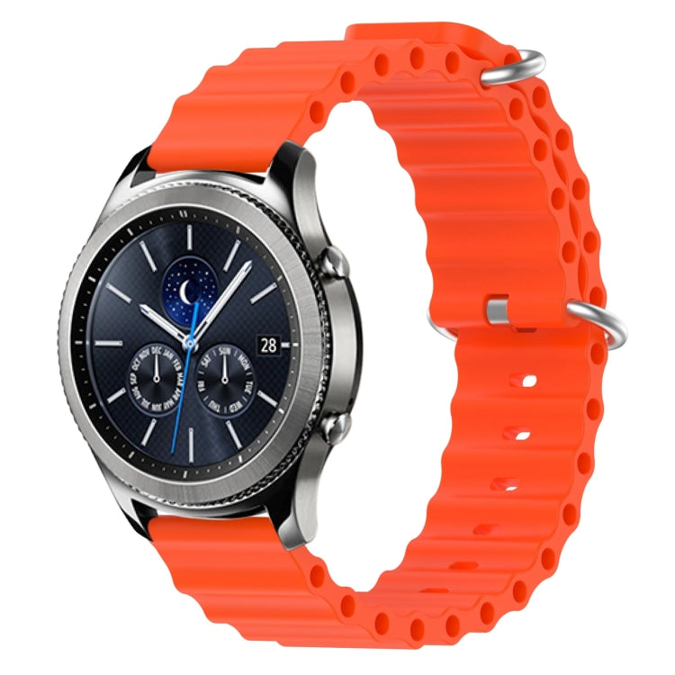 22mm Ocean Style Silicone Solid Color Watch Band, For Samsung Gear S3 Classic, For Samsung Gear S3 Frontier