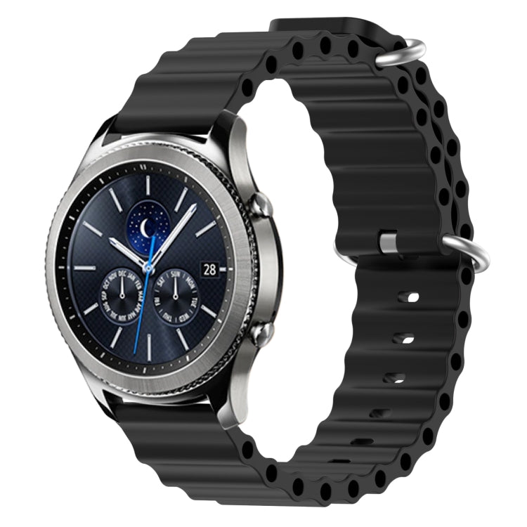 22mm Ocean Style Silicone Solid Color Watch Band, For Samsung Gear S3 Classic, For Samsung Gear S3 Frontier