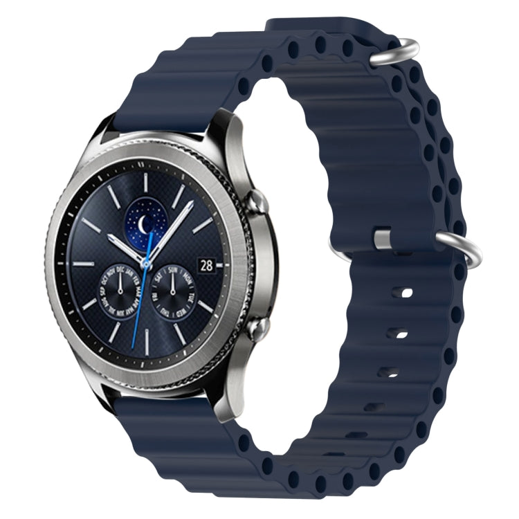 22mm Ocean Style Silicone Solid Color Watch Band, For Samsung Gear S3 Classic, For Samsung Gear S3 Frontier