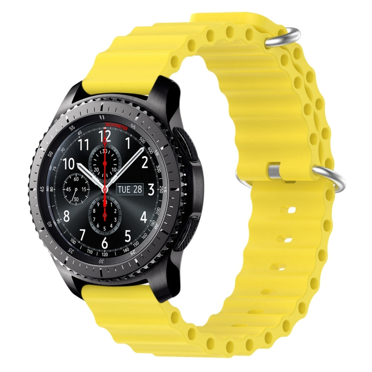 22mm Ocean Style Silicone Solid Color Watch Band, For Samsung Gear S3 Classic, For Samsung Gear S3 Frontier