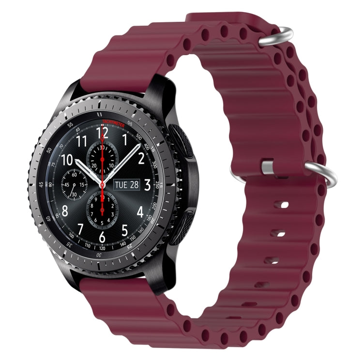 22mm Ocean Style Silicone Solid Color Watch Band, For Samsung Gear S3 Classic, For Samsung Gear S3 Frontier