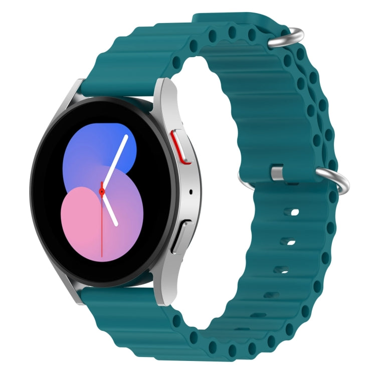 20mm Ocean Style Silicone Solid Color Watch Band, For Samsung Galaxy Watch 5 44mm, For Samsung Galaxy Watch 5 40mm