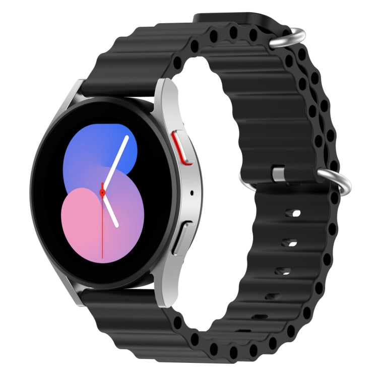 20mm Ocean Style Silicone Solid Color Watch Band, For Samsung Galaxy Watch 5 44mm, For Samsung Galaxy Watch 5 40mm