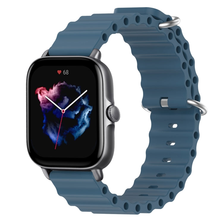 20mm Ocean Style Silicone Solid Color Watch Band, For Amazfit GTS 3, For Amazfit GTS 2E