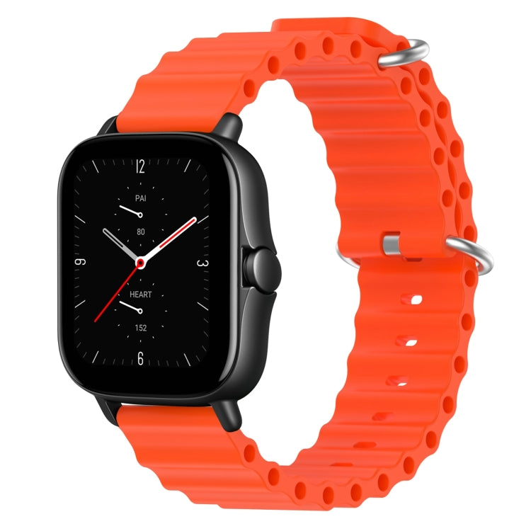 20mm Ocean Style Silicone Solid Color Watch Band, For Amazfit GTS 3, For Amazfit GTS 2E