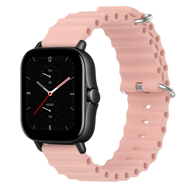 20mm Ocean Style Silicone Solid Color Watch Band, For Amazfit GTS 3, For Amazfit GTS 2E