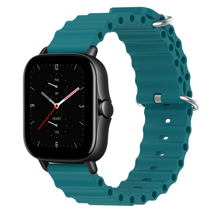 20mm Ocean Style Silicone Solid Color Watch Band, For Amazfit GTS 3, For Amazfit GTS 2E