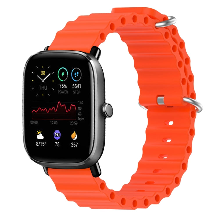 20mm Ocean Style Silicone Solid Color Watch Band, For Amazfit GTS 2 Mini, For Amazfit GTS 2