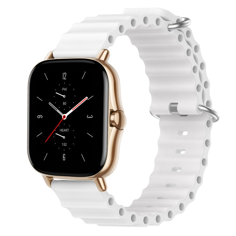 20mm Ocean Style Silicone Solid Color Watch Band, For Amazfit GTS 2 Mini, For Amazfit GTS 2