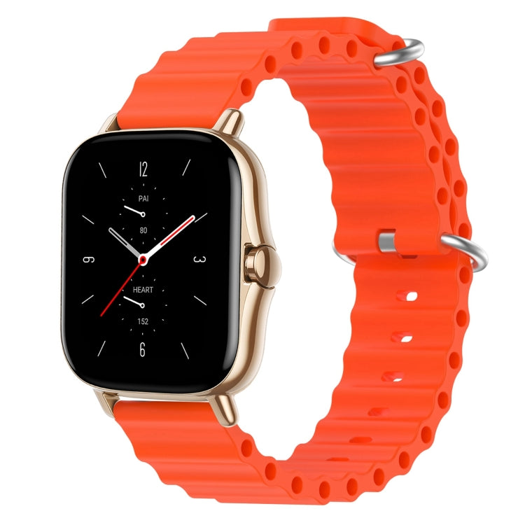 20mm Ocean Style Silicone Solid Color Watch Band, For Amazfit GTS 2 Mini, For Amazfit GTS 2