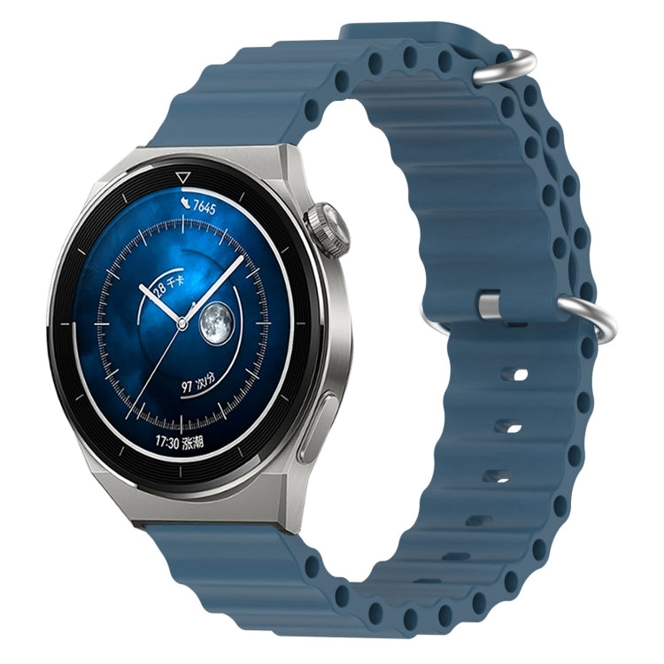20mm Ocean Style Silicone Solid Color Watch Band, For Huawei Watch GT3 Pro 43mm, For Huawei Watch GT3 42mm