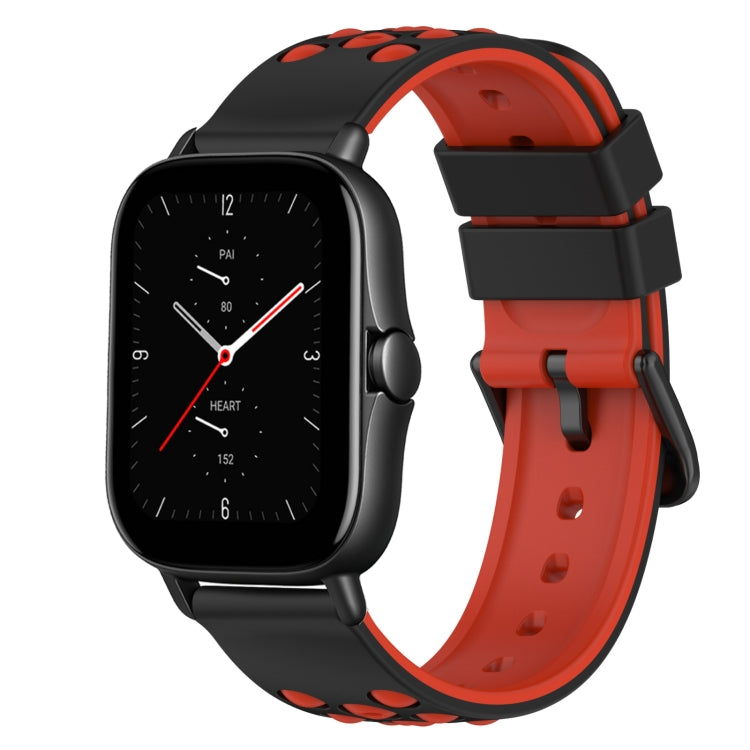 22mm Two-Color Silicone Watch Band, For Amazfit GTS 3, For Amazfit GTS 2E
