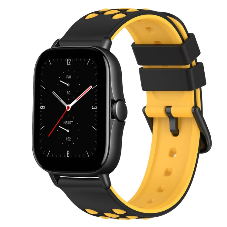22mm Two-Color Silicone Watch Band, For Amazfit GTS 3, For Amazfit GTS 2E