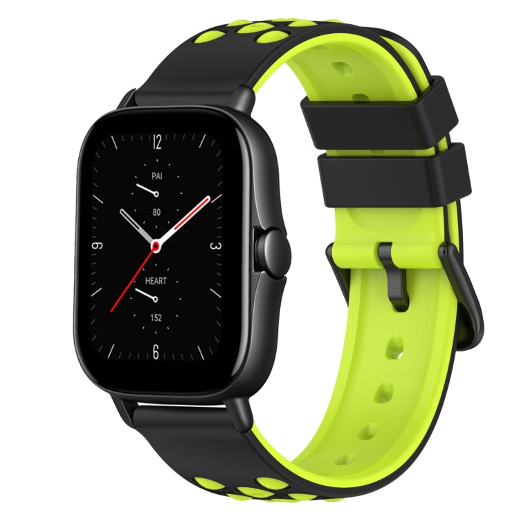 22mm Two-Color Silicone Watch Band, For Amazfit GTS 3, For Amazfit GTS 2E