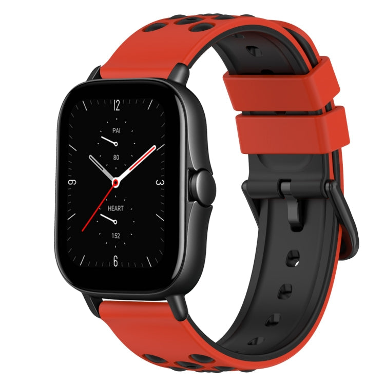 22mm Two-Color Silicone Watch Band, For Amazfit GTS 3, For Amazfit GTS 2E