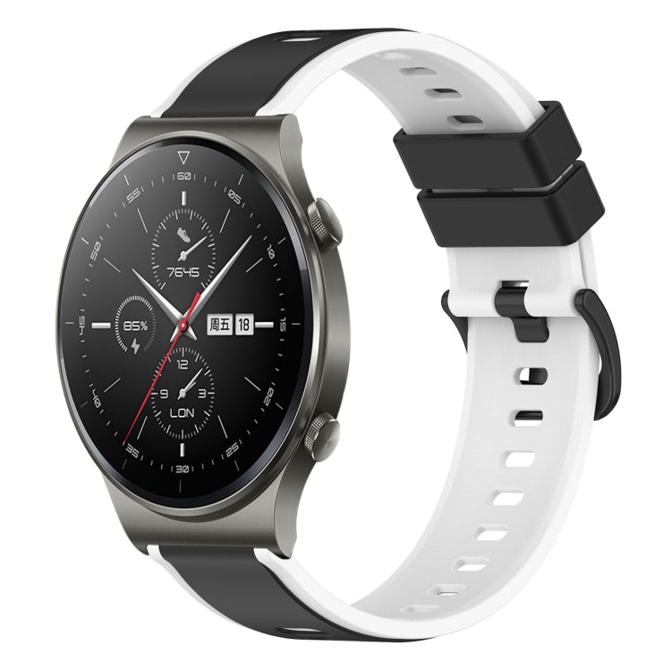 22mm Two-Color Silicone Watch Band, For Huawei Watch 3 Pro, For Huawei GT2 Pro