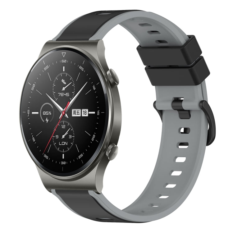 22mm Two-Color Silicone Watch Band, For Huawei Watch 3 Pro, For Huawei GT2 Pro