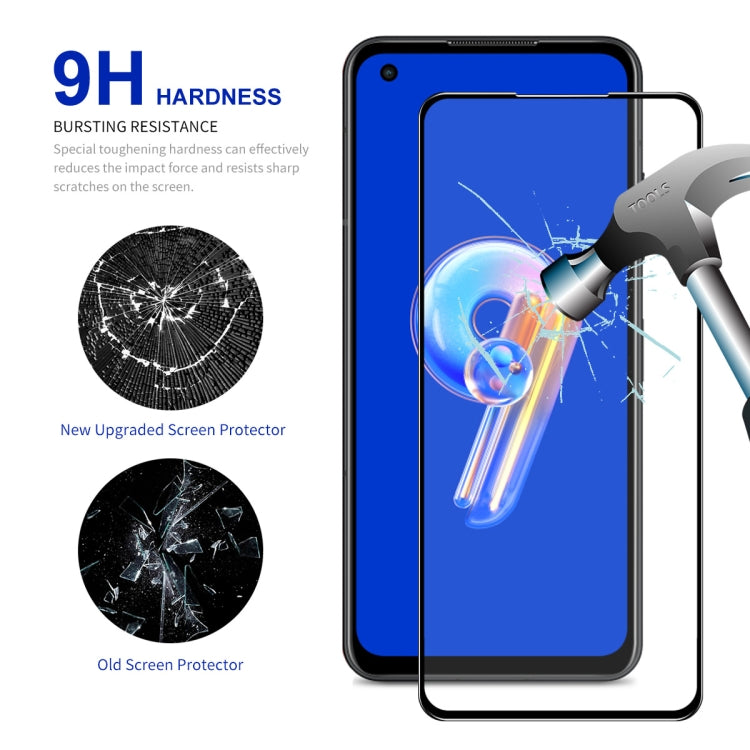 For Asus Zenfone 9 ENKAY Full Glue 0.26mm 9H 2.5D Tempered Glass Full Film, 1 PCS, 2pcs, 5pcs, 10pcs