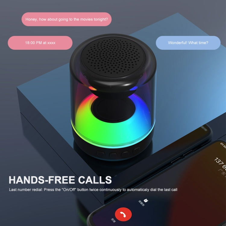 ENKAY Hat-Prince Portable RGB Light Wireless Bluetooth Speaker, S, L
