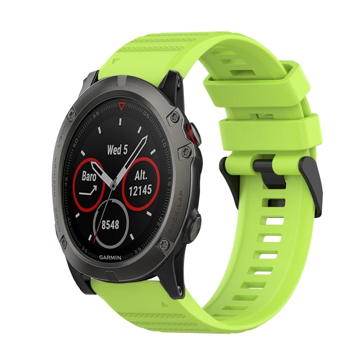 26mm Horizontal Texture Silicone Watch Band with Removal Tool, For Garmin Fenix 6X Sapphire, For Garmin Fenix 5X Sapphire, For Garmin Fenix 5X Plus