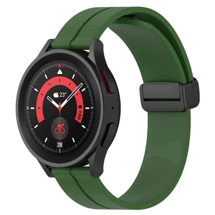 20mm Solid Color Magnetic Clasp Silicone Watch Band, For Huawei Watch GT3 Pro 43mm, For Huawei Watch GT3 42mm