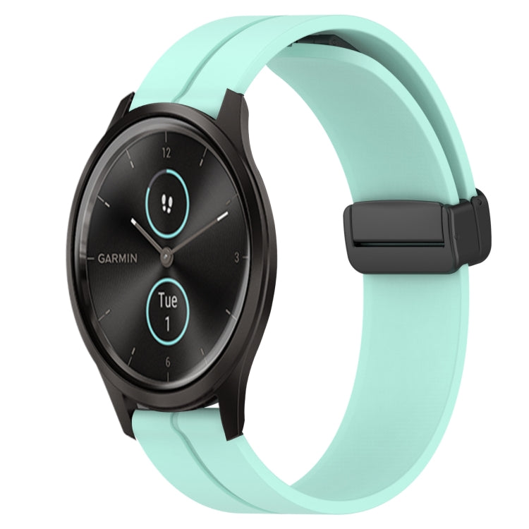 20mm Solid Color Magnetic Clasp Silicone Watch Band, For Garmin Garminmove Style, For Garmin Forerunner 645 Music