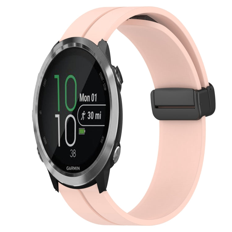 20mm Solid Color Magnetic Clasp Silicone Watch Band, For Garmin Garminmove Style, For Garmin Forerunner 645 Music