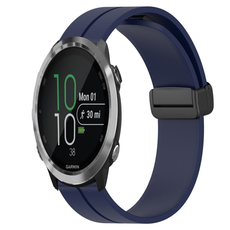 20mm Solid Color Magnetic Clasp Silicone Watch Band, For Garmin Garminmove Style, For Garmin Forerunner 645 Music