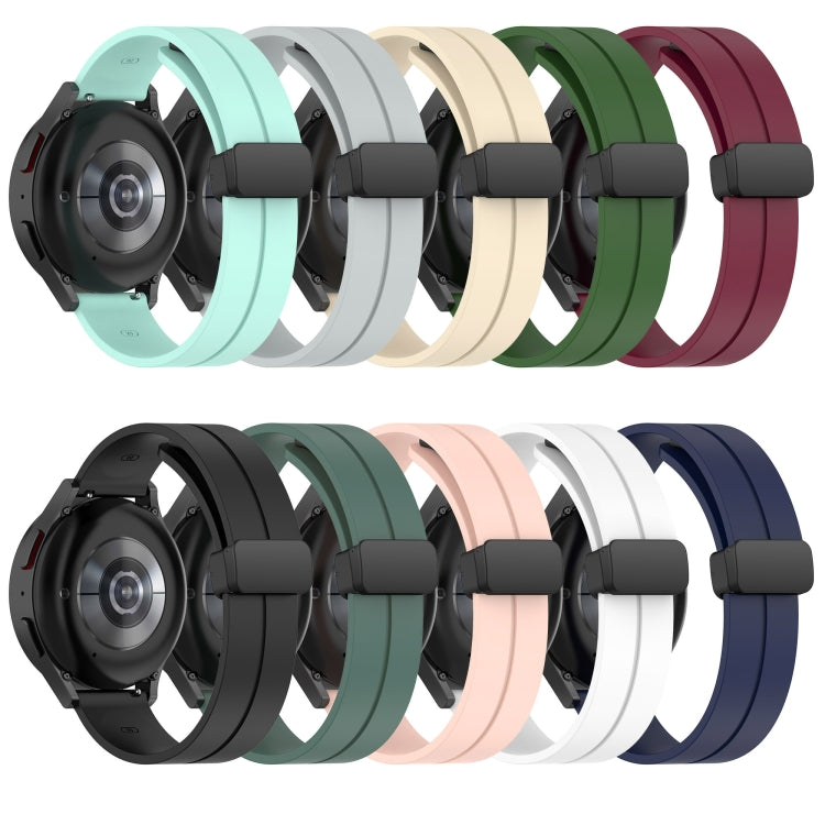 22mm Solid Color Magnetic Clasp Silicone Watch Band, For Amazfit GTR 4, For Amazfit GTR 3
