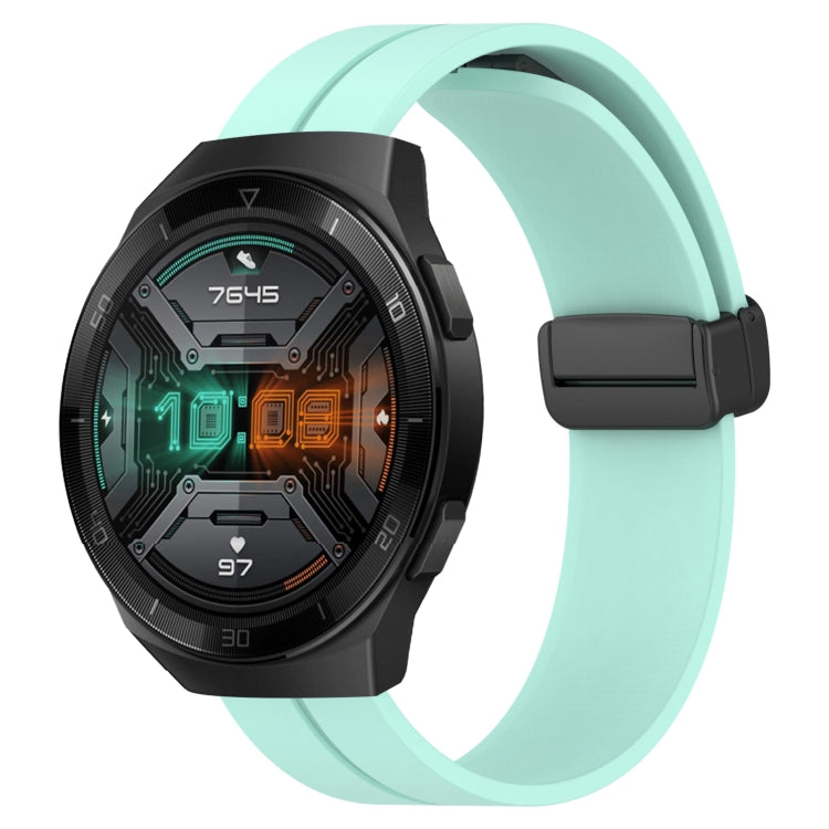 22mm Solid Color Magnetic Clasp Silicone Watch Band, For Huawei Watch GT 2E, For Huawei GT2 46mm