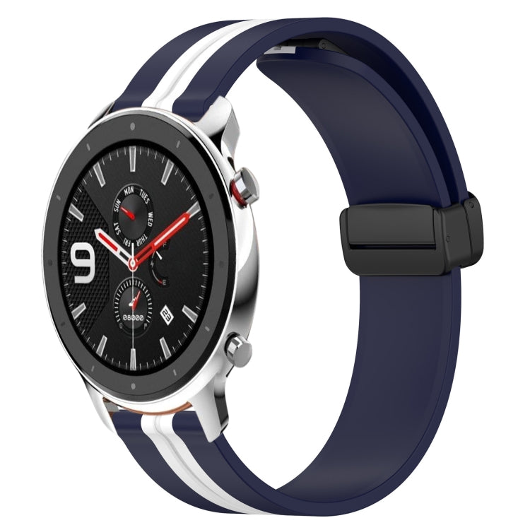 22mm Folding Magnetic Clasp Silicone Watch Band, For Amazfit GTR 4, For Amazfit GTR 3