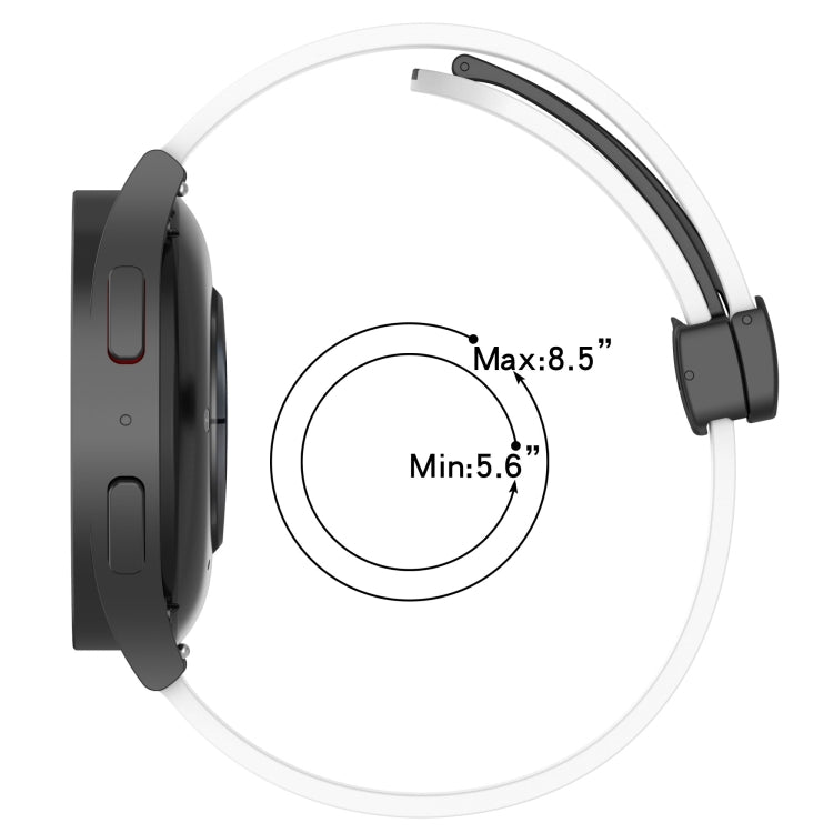 20mm Folding Magnetic Clasp Silicone Watch Band, For Amazfit Pop Pro, For Amazfit Pop