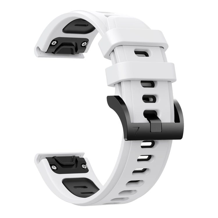 26mm Two-Color Sports Silicone Watch Band, For Garmin Fenix 7X, For Garmin Fenix 7X Solar