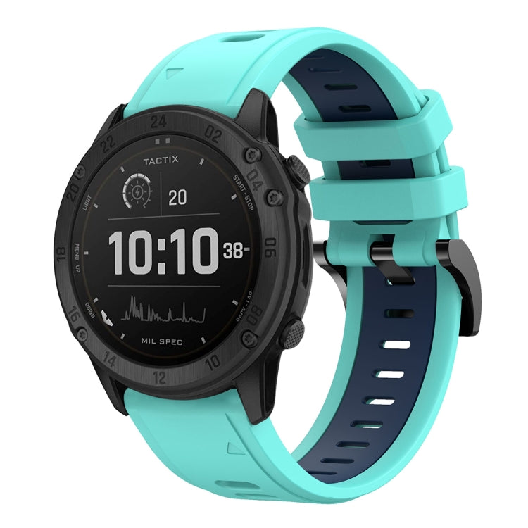 26mm Two-Color Sports Silicone Watch Band, For Garmin Tactix Delta, For Garmin Enduro