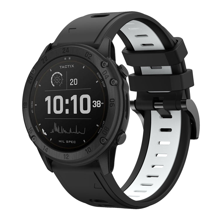26mm Two-Color Sports Silicone Watch Band, For Garmin Tactix Delta, For Garmin Enduro