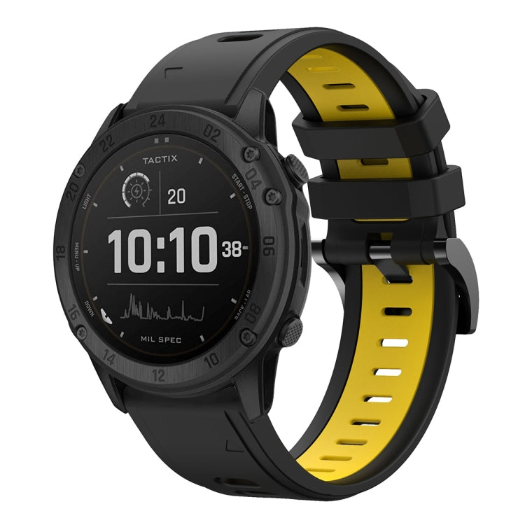 26mm Two-Color Sports Silicone Watch Band, For Garmin Tactix Delta, For Garmin Enduro