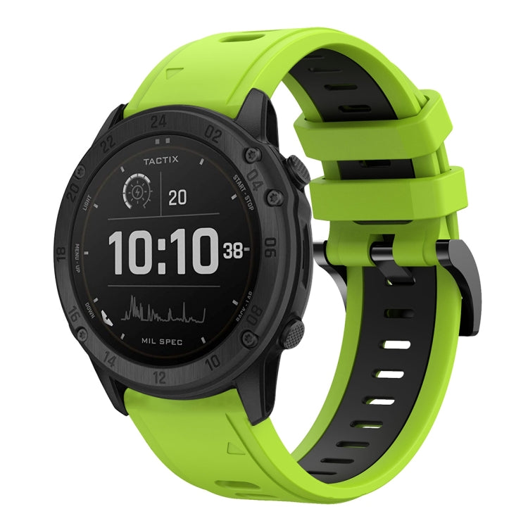 26mm Two-Color Sports Silicone Watch Band, For Garmin Tactix Delta, For Garmin Enduro