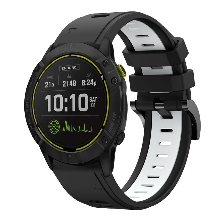 26mm Two-Color Sports Silicone Watch Band, For Garmin Tactix Delta, For Garmin Enduro