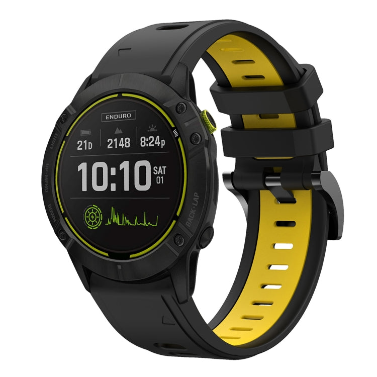 26mm Two-Color Sports Silicone Watch Band, For Garmin Tactix Delta, For Garmin Enduro