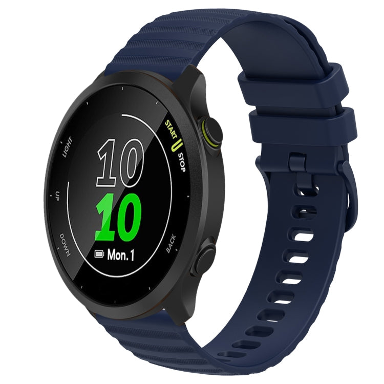 20mm Wavy Dot Pattern Solid Color Silicone Watch Band, For Garmin Approach S40, For Garmin Forerunner 158
