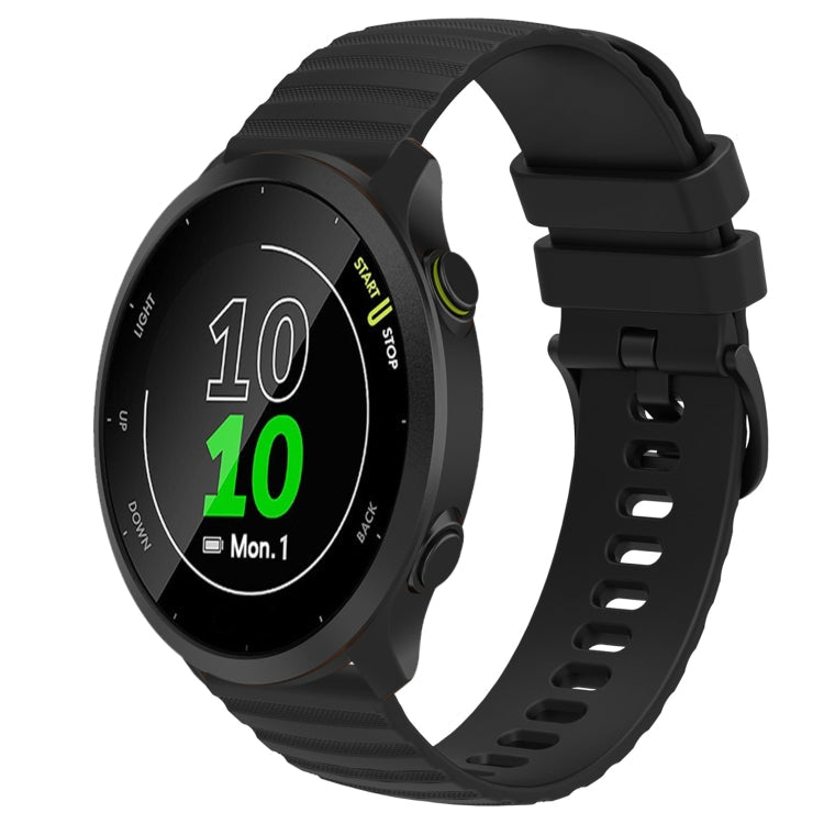 20mm Wavy Dot Pattern Solid Color Silicone Watch Band, For Garmin Approach S40, For Garmin Forerunner 158