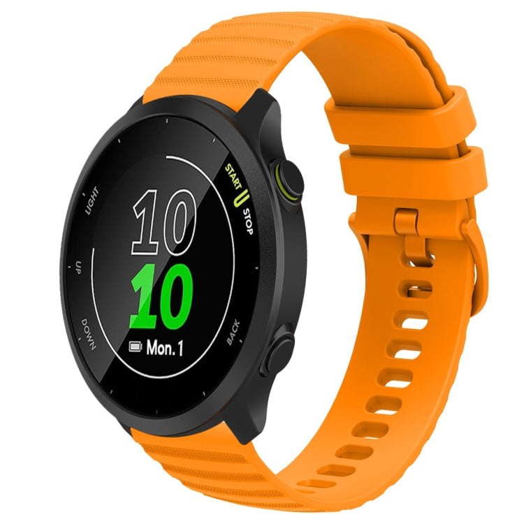 20mm Wavy Dot Pattern Solid Color Silicone Watch Band, For Garmin Approach S40, For Garmin Forerunner 158