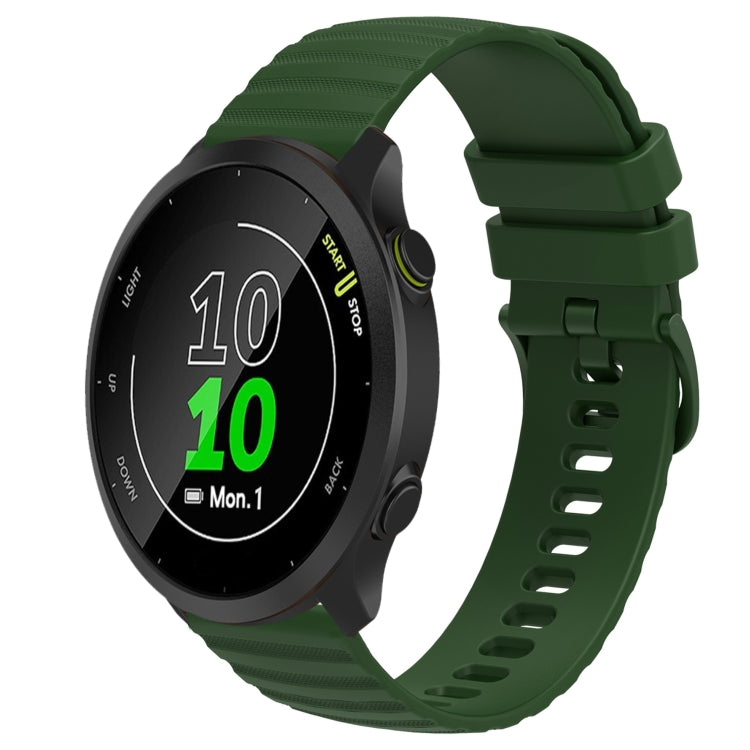 20mm Wavy Dot Pattern Solid Color Silicone Watch Band, For Garmin Approach S40, For Garmin Forerunner 158