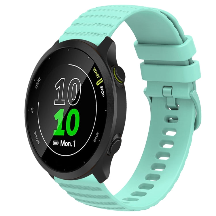 20mm Wavy Dot Pattern Solid Color Silicone Watch Band, For Garmin Approach S40, For Garmin Forerunner 158