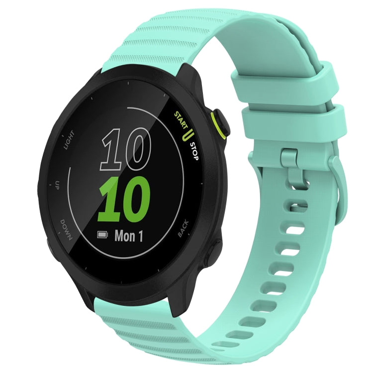 20mm Wavy Dot Pattern Solid Color Silicone Watch Band, For Garmin Forerunner 55, For Garmin Venu