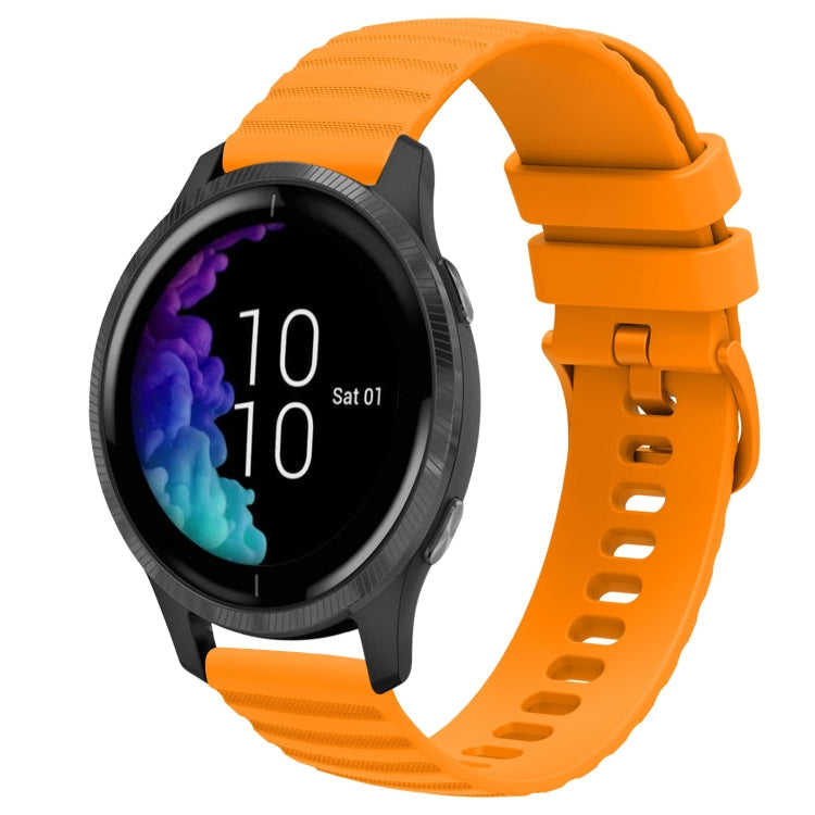 20mm Wavy Dot Pattern Solid Color Silicone Watch Band, For Garmin Forerunner 55, For Garmin Venu