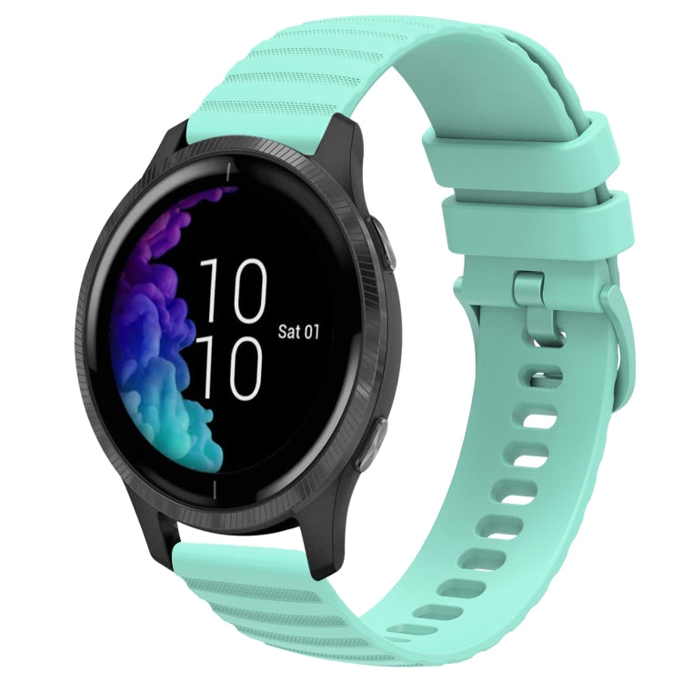 20mm Wavy Dot Pattern Solid Color Silicone Watch Band, For Garmin Forerunner 55, For Garmin Venu